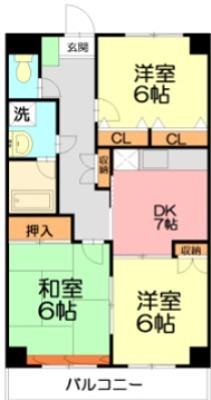 アークス藤沢 307号室 間取り