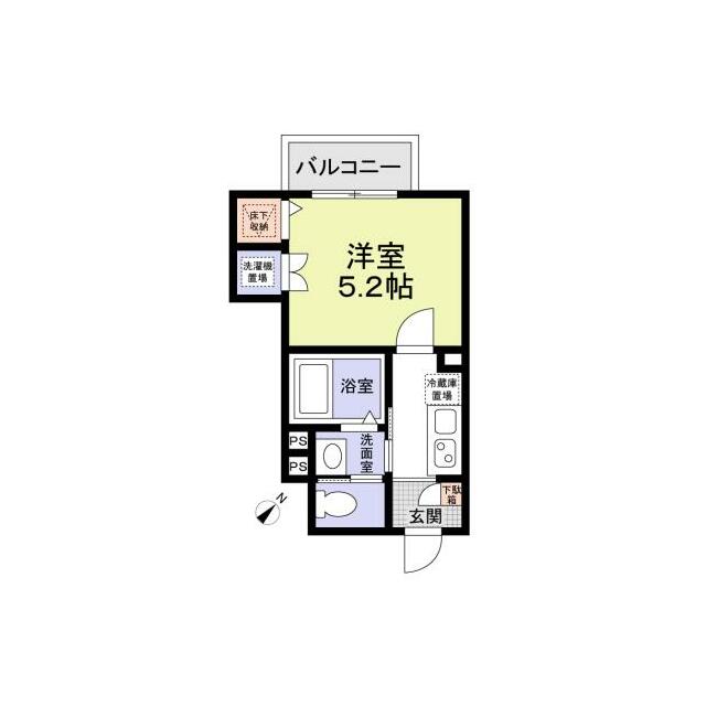 シードリング實方 103号室 間取り