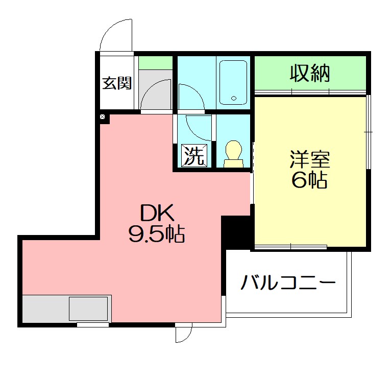 旭町武井ビル 504号室 間取り