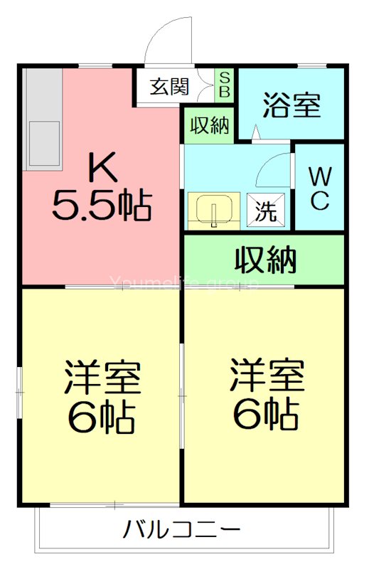 ハイツディアス 201号室 間取り