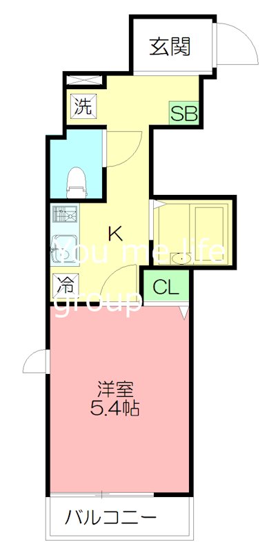 フルセイル蛍田 202号室 間取り