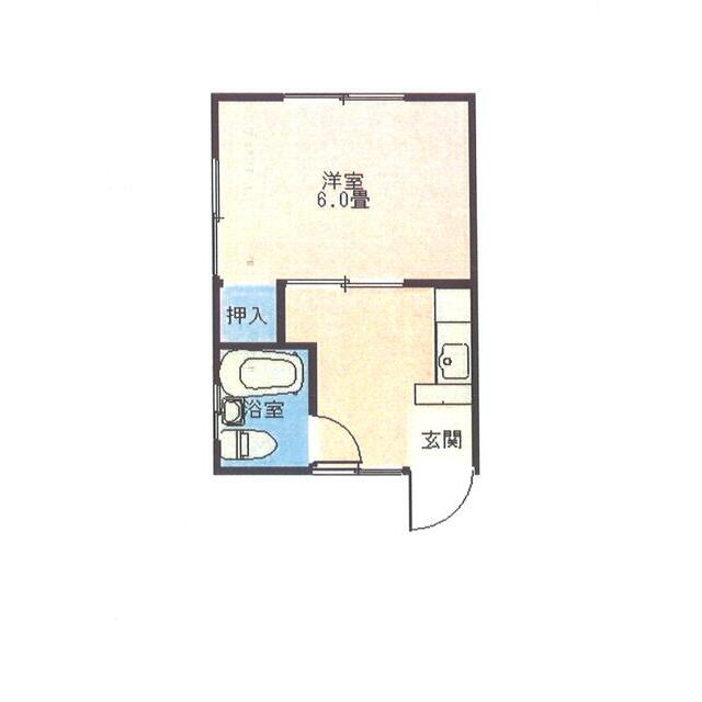 茅沼荘 6号室 間取り