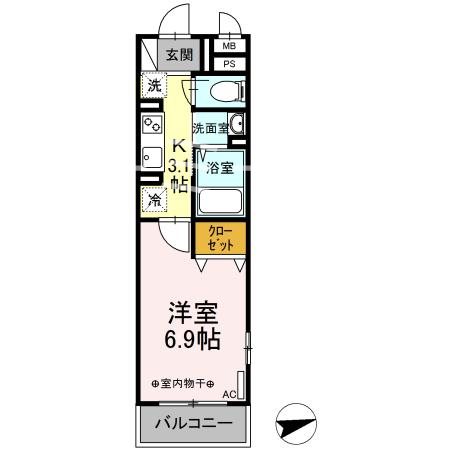 レジデンス鎌倉 301号室 間取り