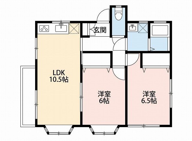 ユーソレイユ 201号室 間取り