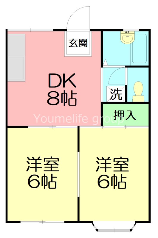 ウェル湘南Ⅱ 102号室 間取り