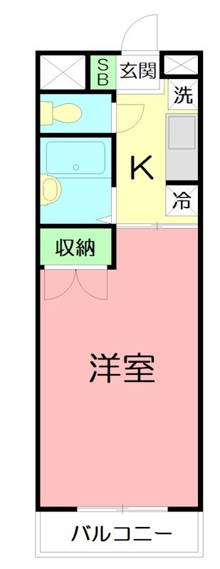 フェリシティ 203号室 間取り