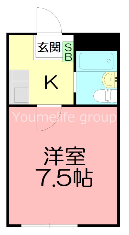ポートアリス 103号室 間取り