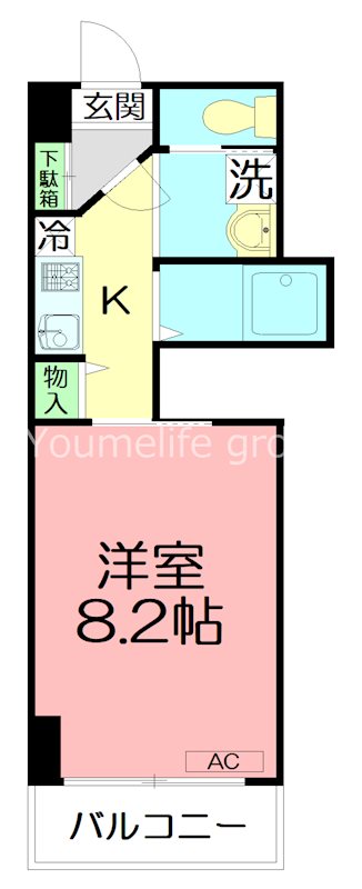 アバンサール湘南 403号室 間取り