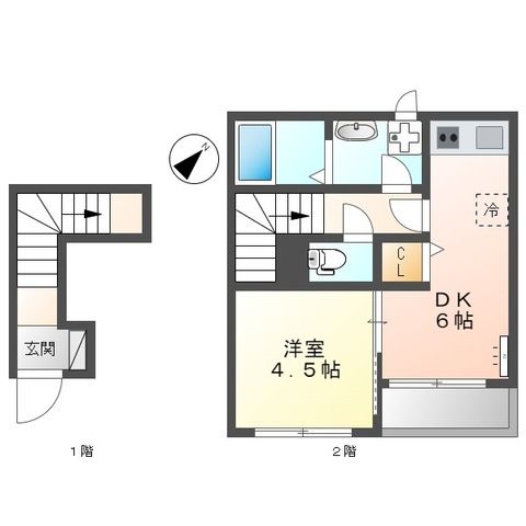 コンフォールK 202号室 間取り