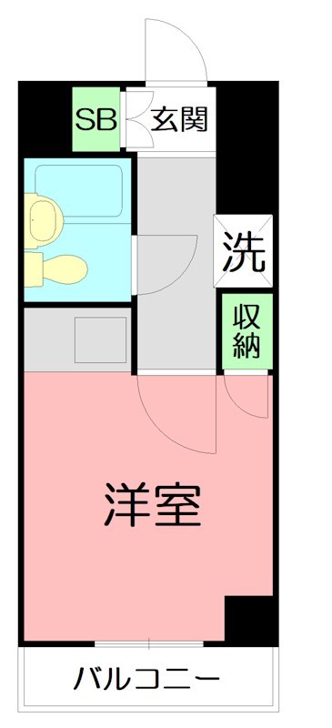 ジュネパレス平塚第16 305号室 間取り