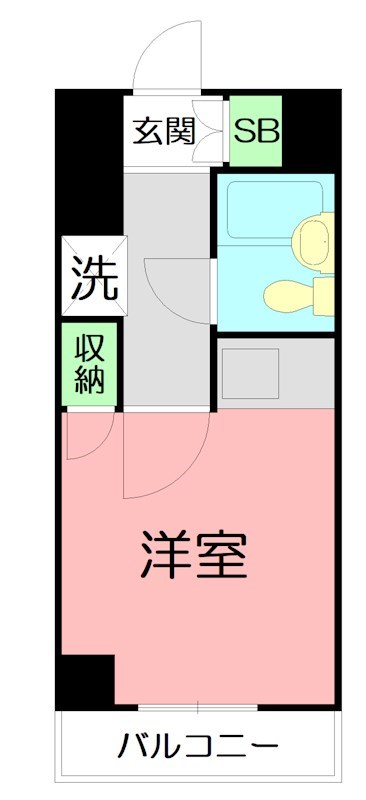 ジュネパレス平塚第16 203号室 間取り