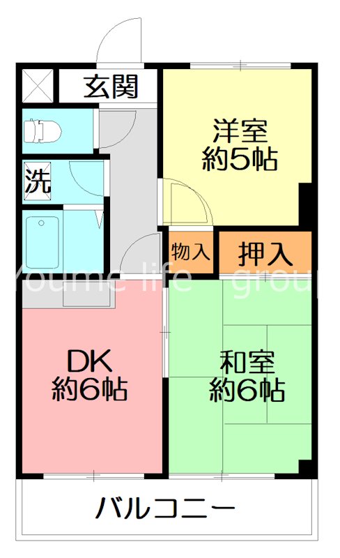 陣屋マンション 302号室 間取り