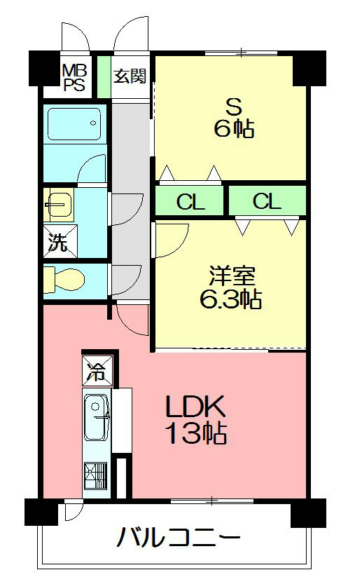 サンハイム戸塚 103号室 間取り