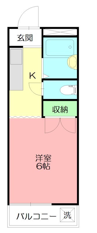ヤングプラザ  205号室 間取り