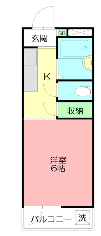 ヤングプラザ  302号室 間取り