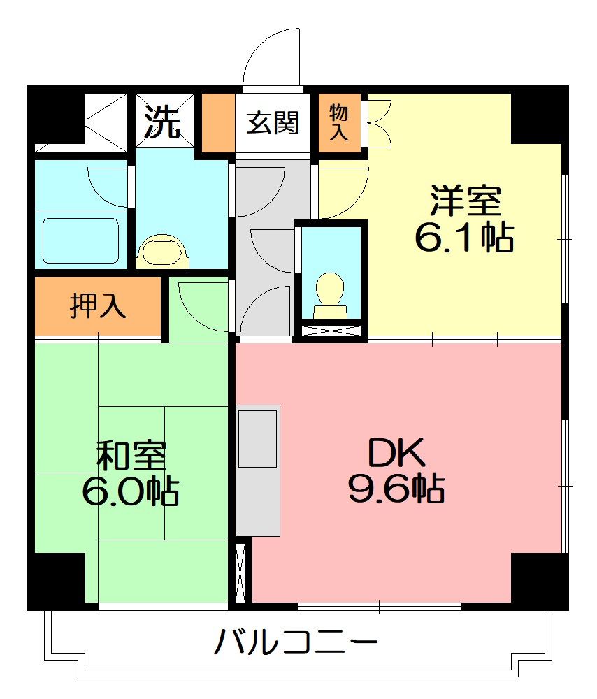 ルミエール 201号室 間取り