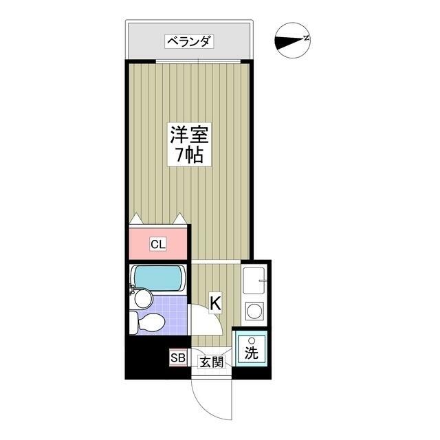 湘南平塚コート 213号室 間取り