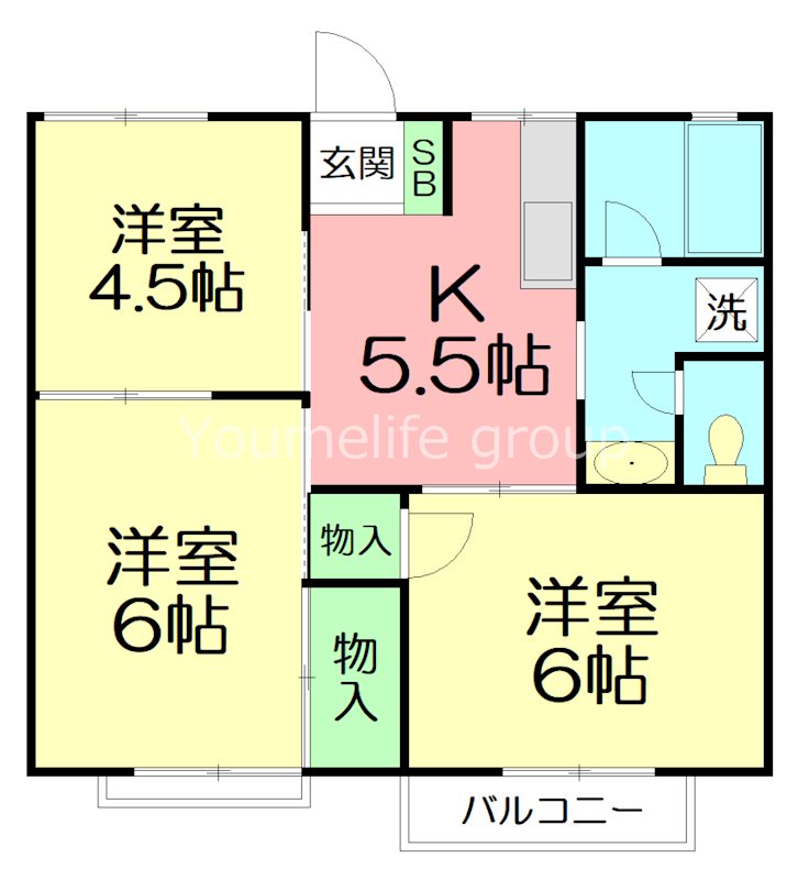 冠ハイツ 間取り