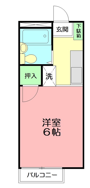 ヴィラ鈴金 108号室 間取り