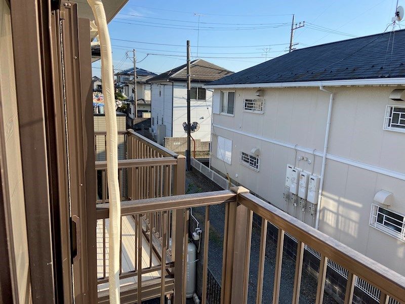 第８匠優アパート ベランダ