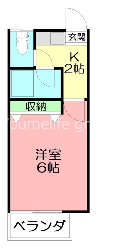 第８匠優アパート 202号室 間取り