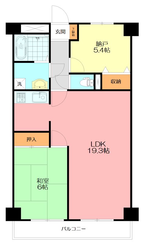 プラザ藤豊 203号室 間取り