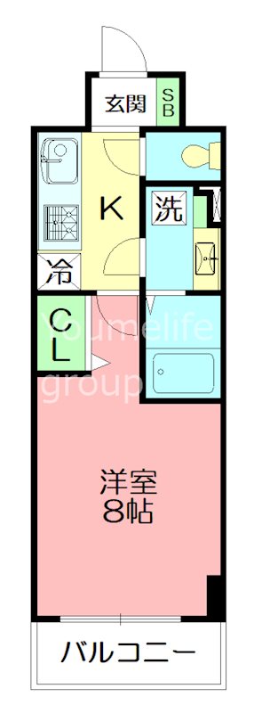 S-FORT湘南平塚 208号室 間取り