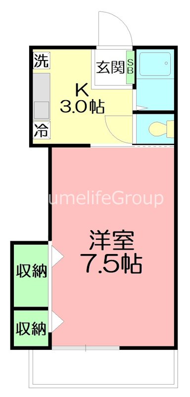アークトゥルス  104号室 間取り