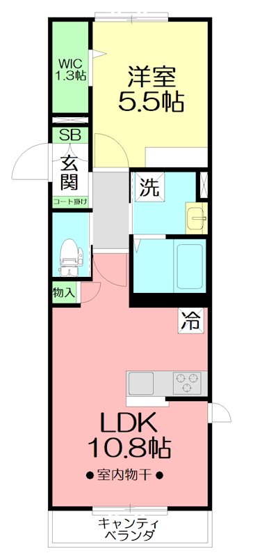 AZUL 201号室 間取り