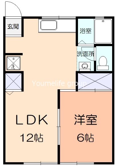 NYコーポ・C 203号室 間取り