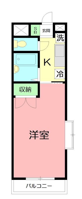 フェリシティ 105号室 間取り