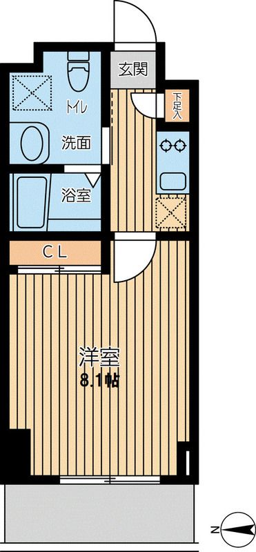 S-FORT小田原栄町 602号室 間取り