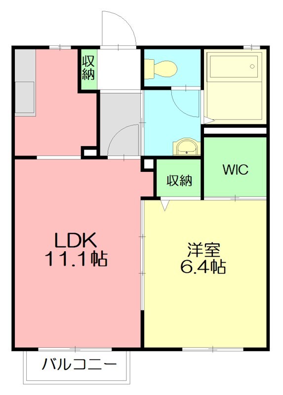クレスト湘南 202号室 間取り