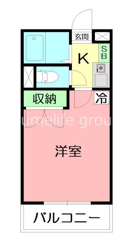グランコンフォート本厚木 306号室 間取り