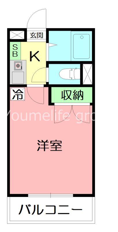 グランコンフォート本厚木 302号室 間取り