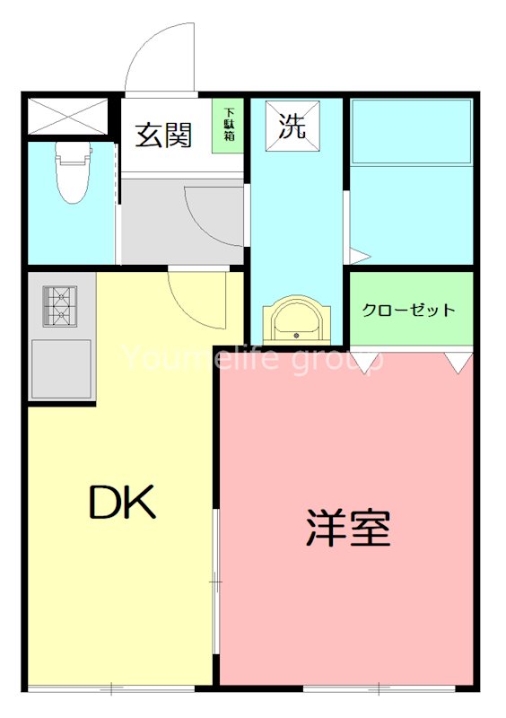 セレーノ夕陽ケ丘 202号室 間取り