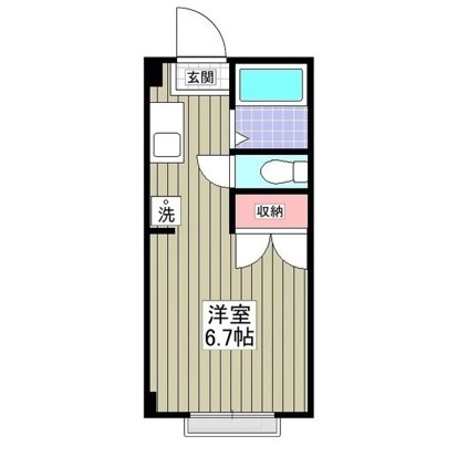 リエス厚木金田 203号室 間取り