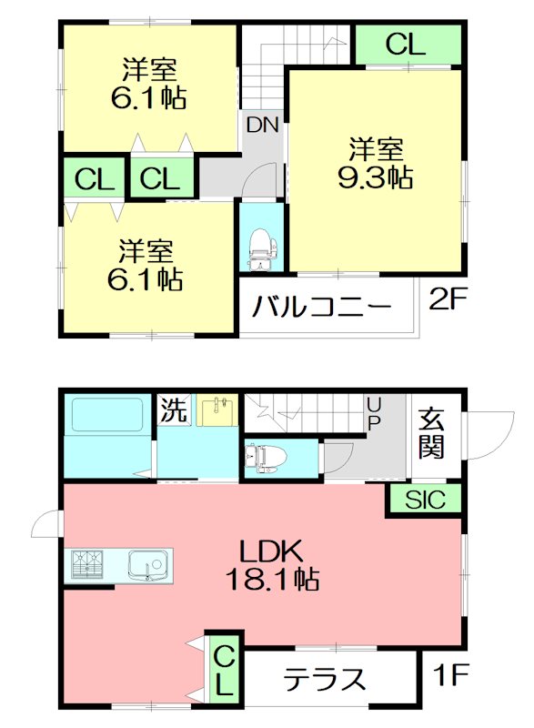 モンテウエスト　 I号室 間取り