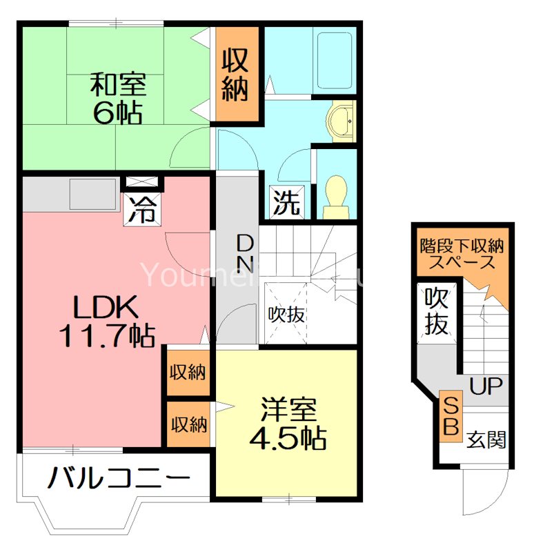 ソシアⅡ 202号室 間取り