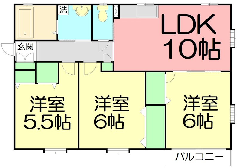 ブルーメゾン 201号室 間取り