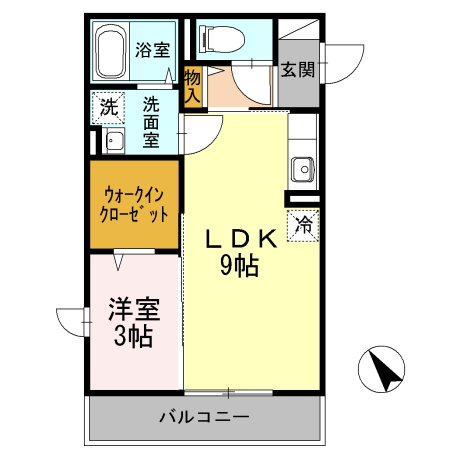 ハイツMEGUMI 間取り
