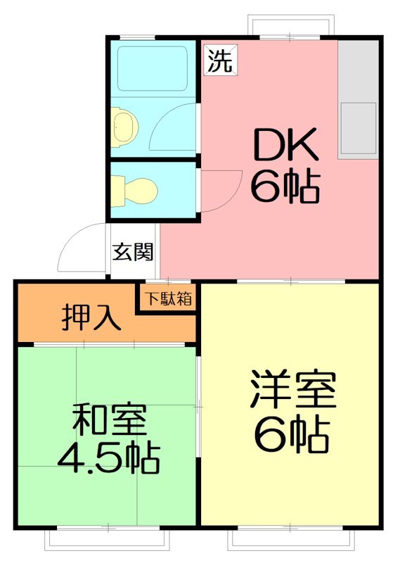 シーサイドイレブン 202号室 間取り