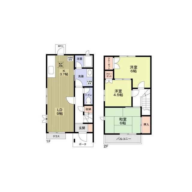 藤が岡テラスハウス A号室 間取り