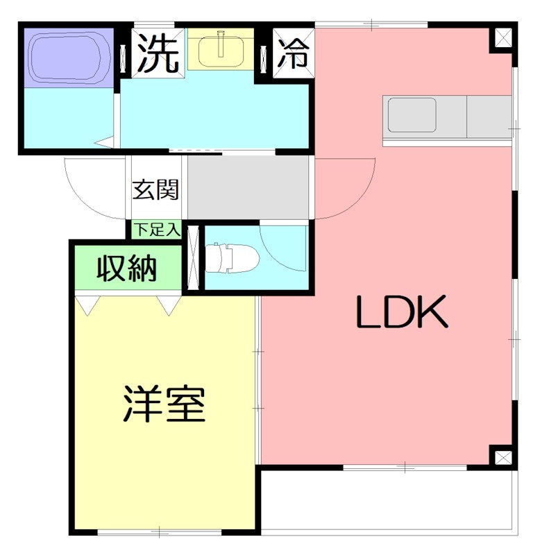 MITSUKEDAI PLACE  302号室 間取り