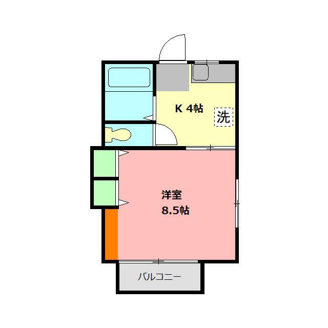 メイプルハイム 201号室 間取り