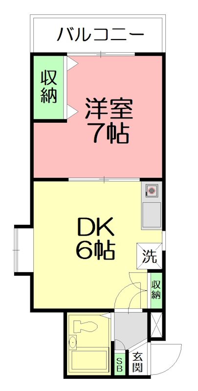 フォーティーンブロックス  403号室 間取り