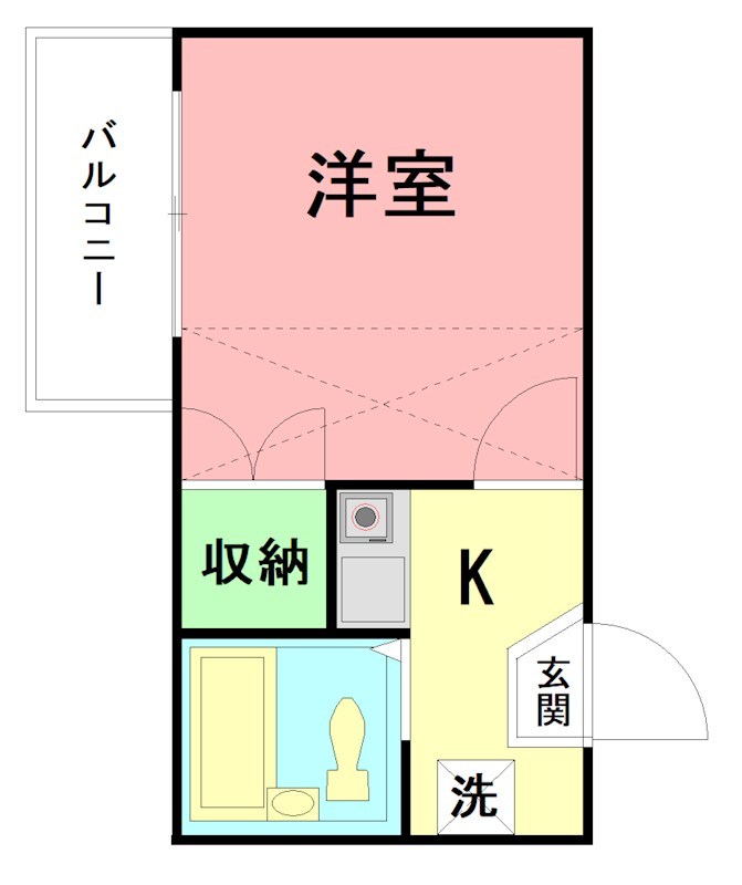 アステル藤沢 0105号室 間取り