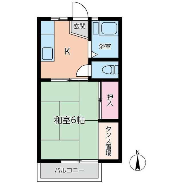 コーポ・和 201号室 間取り