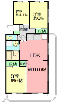 テレパレス辻堂西海岸B棟 101号室 間取り