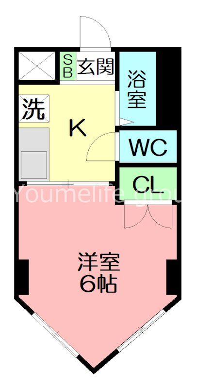 アベニュー三田 203号室 間取り